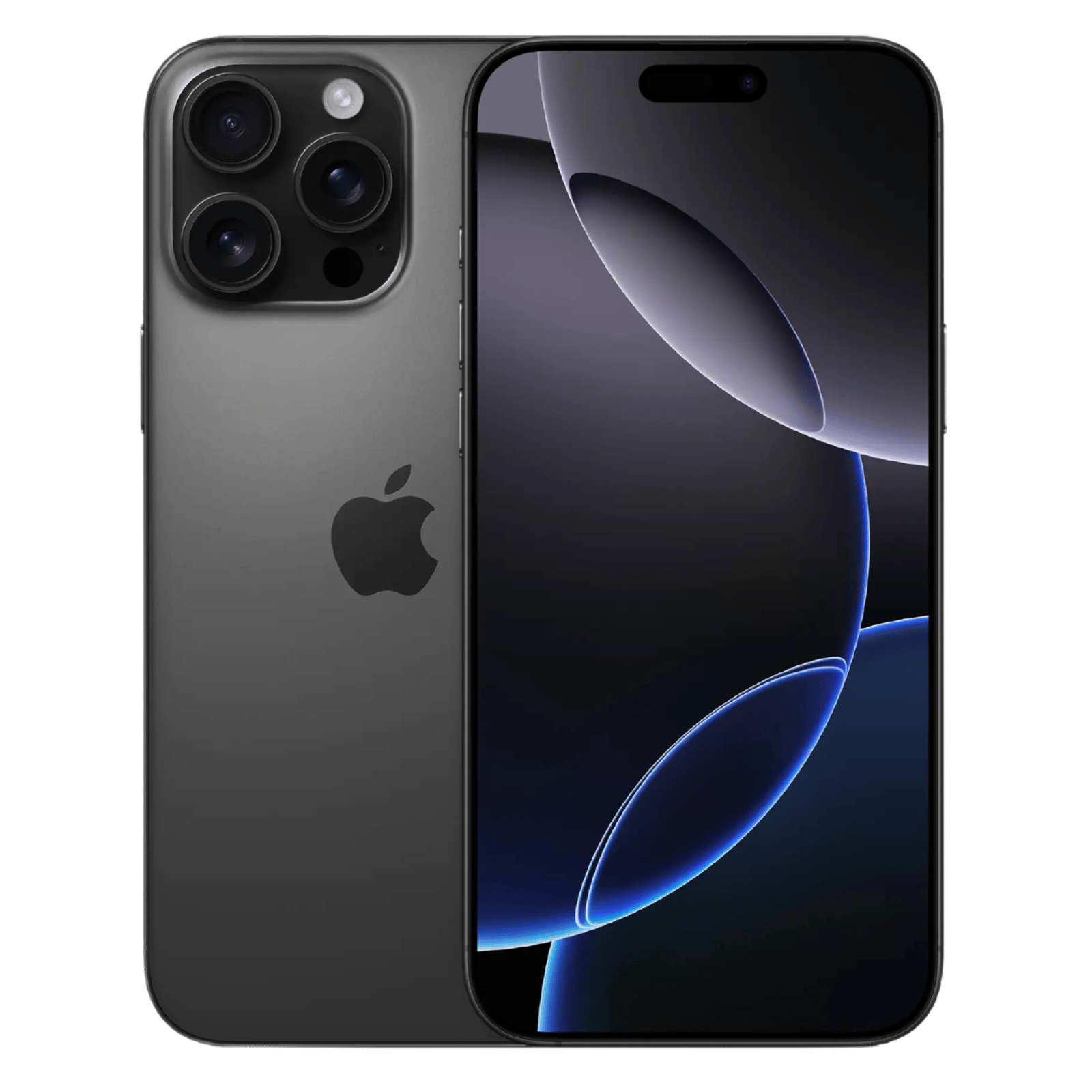 Apple-iphone-16-pro-max-black-titanium-256gb-Front-Back-View-Image