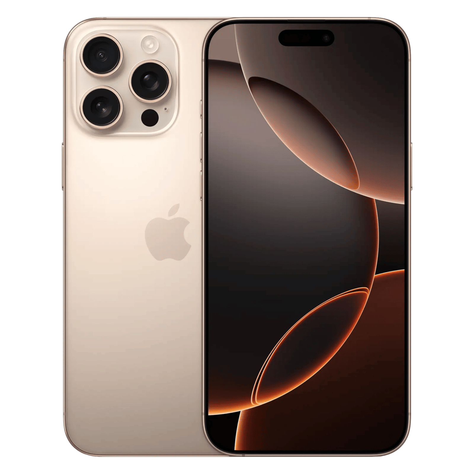 Apple-iphone-16-pro-max-desert-titanium-256gb-Front-Back-View